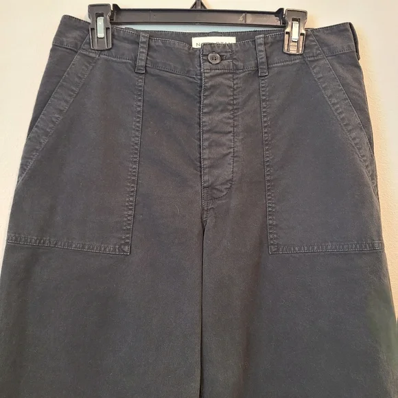 Nili Lotan Leon Boy Black Twill Cotton Pants